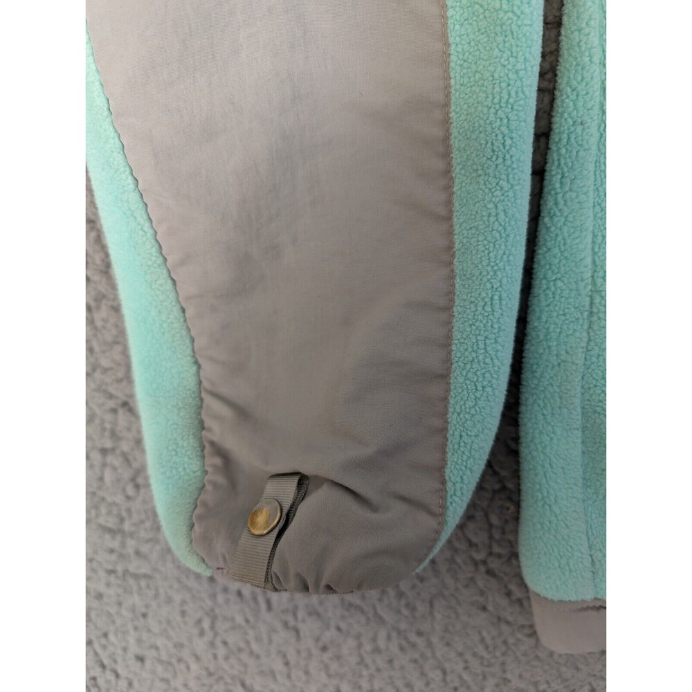 The North Face Fleece Jacket Girls Sz Large 14/16 Mint Green Zip Up Pockets - Picture 12 of 16
